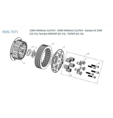 REKLUSE ІНСТРУКЦІЯ ЗЧЕПЛЕННЯ CORE - GASGAS EC 250F '10-'15, EC 300F '13-'15, YAMAHA WR250F '01-'18, YZ250F '01-'18, YZ250FX '15-'18