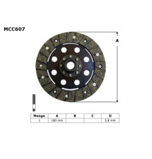 ДИСК ЗЧЕПЛЕННЯ TRW LUCAS BMW K 1200 RS 97-05, K 1200 GT 01-05