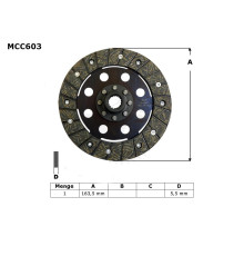 ДИСК ЗЧЕПЛЕННЯ TRW LUCAS BMW K 75 C / RT / S 85-96, (EBS6604)
