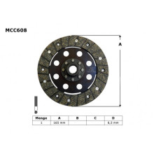 ДИСК ЗЧЕПЛЕННЯ TRW LUCAS BMW R 1100 R / S 98-05, 1150 GS / ADV / R / RS / RT 99-06