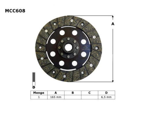 ДИСК ЗЧЕПЛЕННЯ TRW LUCAS BMW R 1100 R / S 98-05, 1150 GS / ADV / R / RS / RT 99-06
