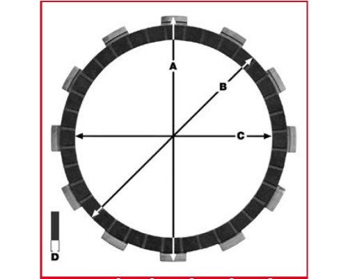 ДИСК ЗЧЕПЛЕННЯ TRW LUCAS HONDA CBR 1100 XX 99-08, VTR 1000 SP1 / SP2 00-07, CB 1100 X11 00-03, (EBS1300) ()