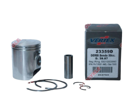 Поршень VERTEX derbi senda 50 (39,85 мм) (кільця 53010003990 x 2 шт.)