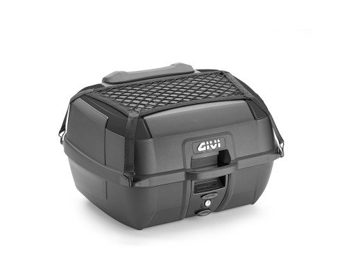 GIVI B45+ центральний кофр Monolock 45 л з ситкою, підкладкою і спинкою чорний