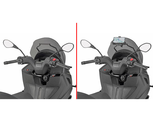 Підтримка GIVI для встановлення GPS/смартфона Piaggio MP3 310 чорного кольору