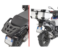 GIVI Стелаж Кофр центральний з алюмінієвою пластиною Monokey BMW R 1300 GS Adventure 25 сріблястий
