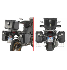 Бічні рами Kappa 2025/05 Monokey Cam Side Kove 800 X Pro '24-'25 Рами KVG K'Voyager Alu правий KVGS33 ввімкнений