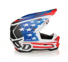 6D Helmets ATR-3 Cross/Enduro Шолом Патріот Глянцевий Червоний/Білий/Синій Розмір S