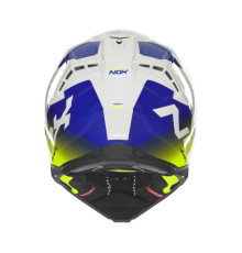 NOX N634 Шолом Кросовий Gradient L Біло-Синьо-Жовтий Флуо