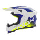 NOX N634 Шолом Кросовий Gradient Розмір M Білий/Синій/Жовтий Fluo