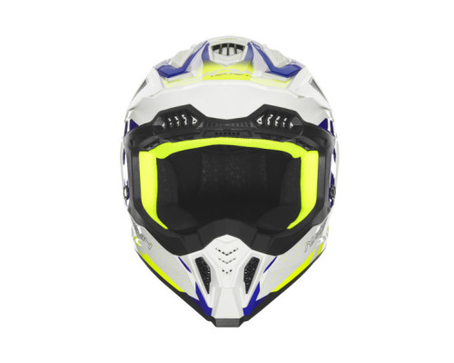 NOX N634 Шолом Кросовий Gradient XXL Білий/Синій/Жовтий Fluo