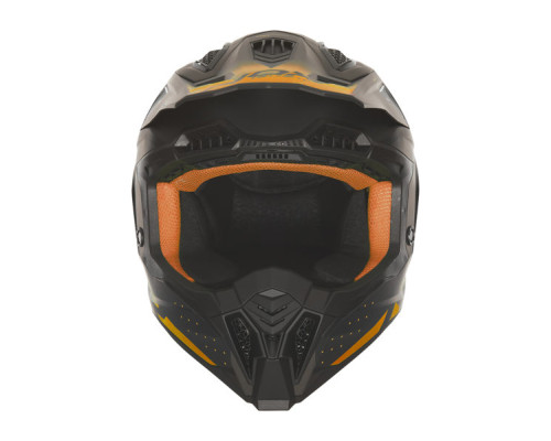 NOX N634 Шолом кросовий OFF ROAD matte black/neo помаранчевий розмір L