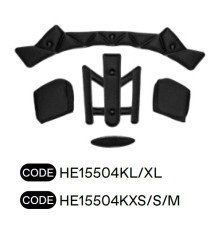 UFO Defcon-Two Вкладки для шолома MTB/E-Bike з відстібною щелепою HE15002 розмір XS/S/M black collection 2024