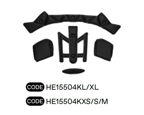 UFO Defcon-Two Вкладки для шолома MTB/E-Bike з відстібною щелепою HE15002 розмір XS/S/M black collection 2024