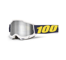 100 PERCENT Accuri 2 motorcycles Окуляри дзеркальна срібна лінза red/white