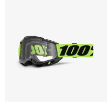 100 PERCENT Accuri 2 Youth Junior motocross glasses прозора лінза чорний/жовтий флуо