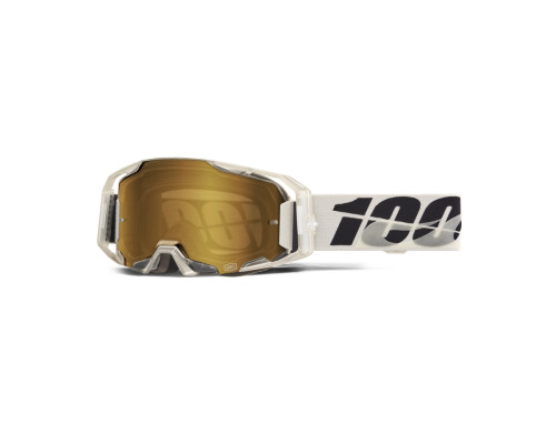 100 PERCENT Armatic Pitch МотоОкуляри Дзеркальна лінза True Gold Сірий/Чорний