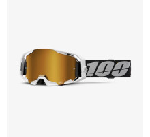 100 PERCENT Armatic RapidRacer motogogli дзеркальна лінза True Gold сірий/чорний