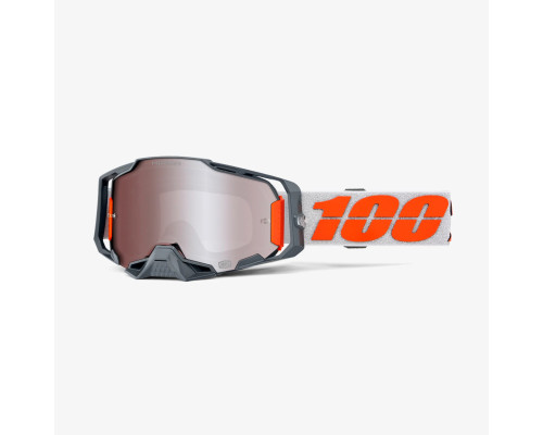 100 PERCENT ARMEGA OCULAR HIPER SILVER дзеркальна лінза сріблястий/червоний