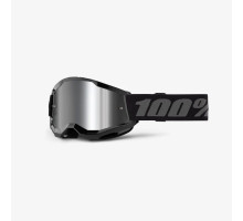 100 PERCENT Strata 2 Youth Junior motocross glasses дзеркальні лінзи срібні чорний/сірий