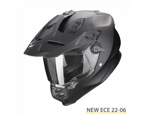 Повітряний чохол Scorpion ADF-9000, подвійний, Enduro/Adventure, матово-чорний, колір L