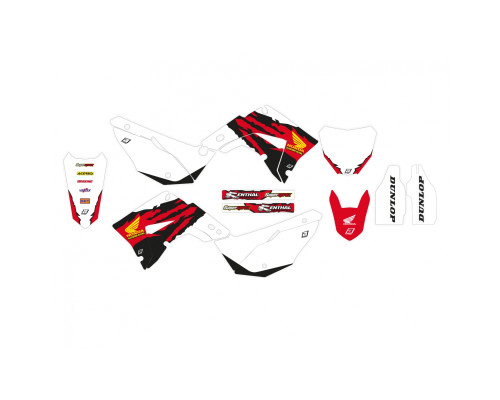 Набір фарб Blackbird Honda CR 125R '02-'07 CR 250R '02-'07 ретро багатокольоровий
