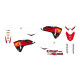 Набір наклейок Blackbird Honda CRF 250R/450R 2025 ретро стиль червоний/білий