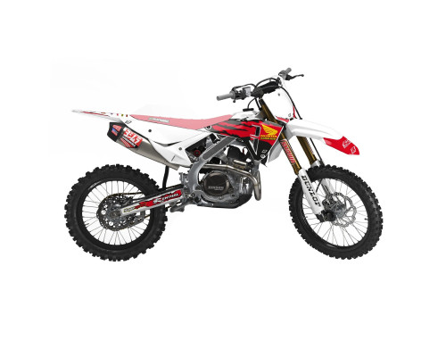 Набір наклейок Blackbird Honda CRF 250R/450R 2025 ретро стиль червоний/білий