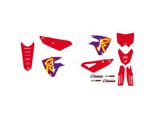 Набір наліпок Blackbird у ретро-стилі Honda CRF 250R/450R 2025 року