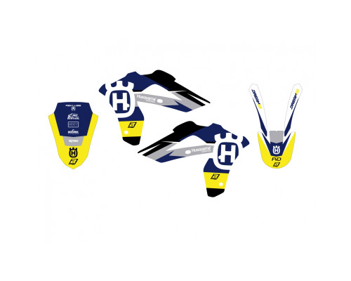 Blackbird Dream 5 Набір цвяхів Husqvarna CR 125 '06-'08 WR 250/300 '06-'13 жовтий синій білий