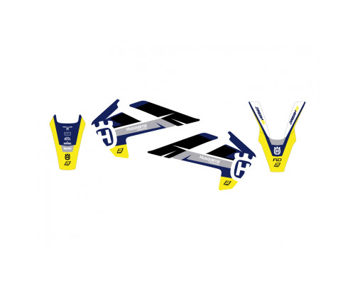 Blackbird Dream 5 Набір клеїв Husqvarna FC/TC '16-'18, TE/FE '17-'19 синій жовтий