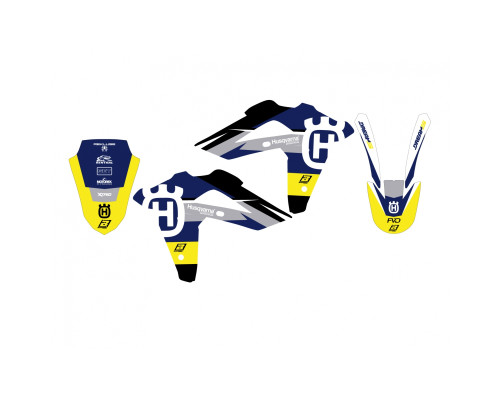 Blackbird Dream 5 набір клею Husqvarna TE/TC 250/450/510 2005-2007 синій жовтий