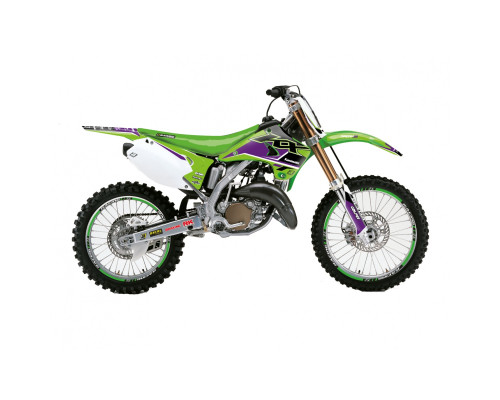 Набір наклейок Blackbird Dream 5 для Kawasaki KX 125/250 '03-'08 зелений чорний