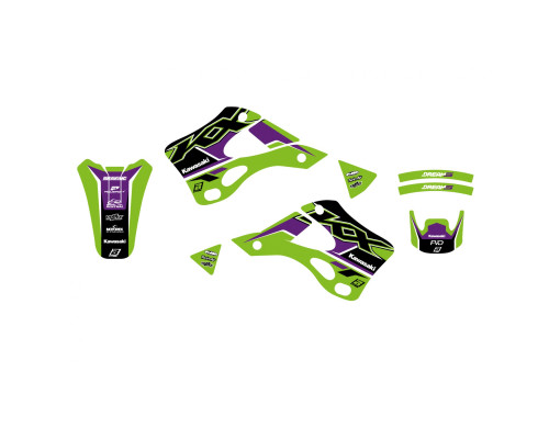Blackbird Nail Set Kawasaki KX 125/250 '99-'02 Dream 5 зелений чорний