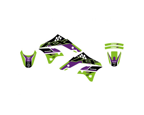 Blackbird Dream 5 Nail Set Kawasaki KX 250F 2006-2008 зелений чорний