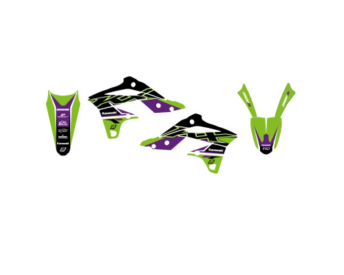 Набір фарби Blackbird Kawasaki KX 250F '13-'16 Dream 4 зелений чорний