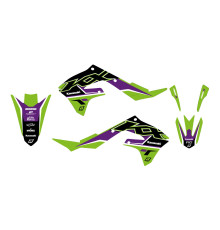 Набір цвяхів Blackbird Dream 5 для Kawasaki KX 250F '21-'23, KX 450F '19-'24 чорного кольору