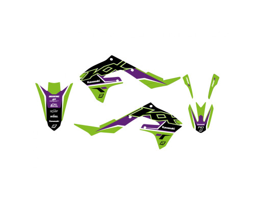 Набір цвяхів Blackbird Dream 5 для Kawasaki KX 250F '21-'23, KX 450F '19-'24 чорного кольору