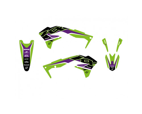 Blackbird Dream 5 Nail Set Kawasaki KX 450F 2016-2018 зелений чорний
