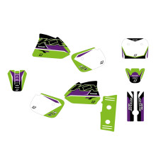 Набір цвяхів Blackbird Dream 5 для Kawasaki KX 60 '85-'19 зелений чорний