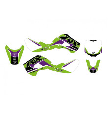 Набір наклейок Blackbird Dream 5 Kawasaki KX 65 2000-2023 зелений