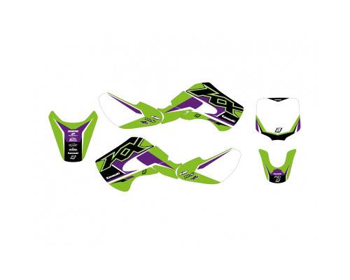 Набір наклейок Blackbird Dream 5 Kawasaki KX 65 2000-2023 зелений
