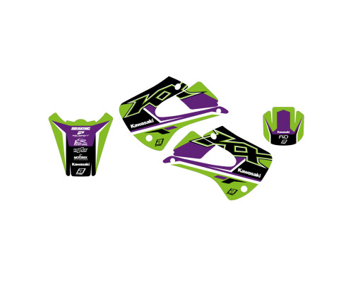 Blackbird Nail Set Kawasaki KX 85 '01-'13 Dream 5 зелений чорний