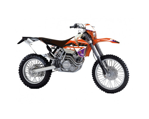 Комплект цвяхів Blackbird Dream 5 Chrome EFX для KTM EXC '01-'02, помаранчевий, чорний