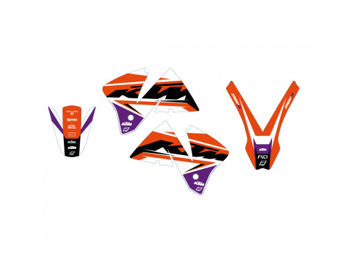 Набір нігтів Blackbird Dream 5 для KTM EXC '01-'02, помаранчевий, корнуольський