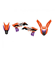 Набір хромованих цвяхів Blackbird Dream 5 EFX для KTM EXC/EXC-F '08-'11 SX/SX-F 125 '07-'10 помаранчевий чорний