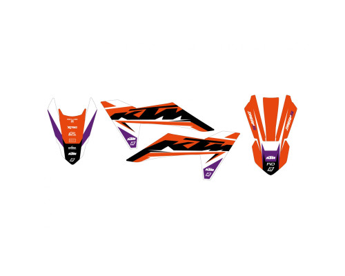 Набір цвяхів Blackbird Dream 5 для KTM SX 65 '24-'25, помаранчевий у чорному