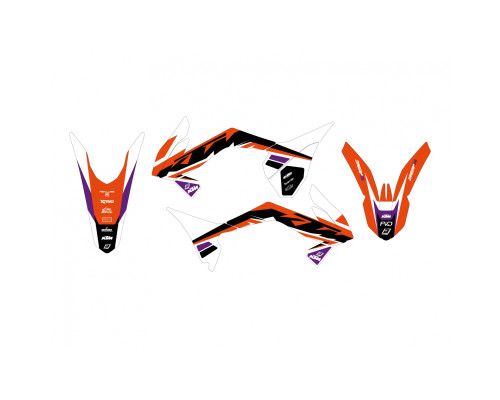 Набір нігтів Blackbird Dream 5 для KTM SX 85 2013-2017, помаранчевий, чорний
