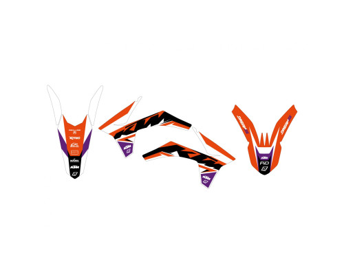 Набір кріплень для фар Blackbird Dream 5 KTM SX/SX-F 2011-2012 EXC/EXC-F 2012-2013 помаранчевий чорний