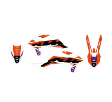 Набір цвяхів Blackbird Dream 5 для KTM SX/SX-F '19-'22 EXC/EXC-F '20-'23 помаранчевий чорний